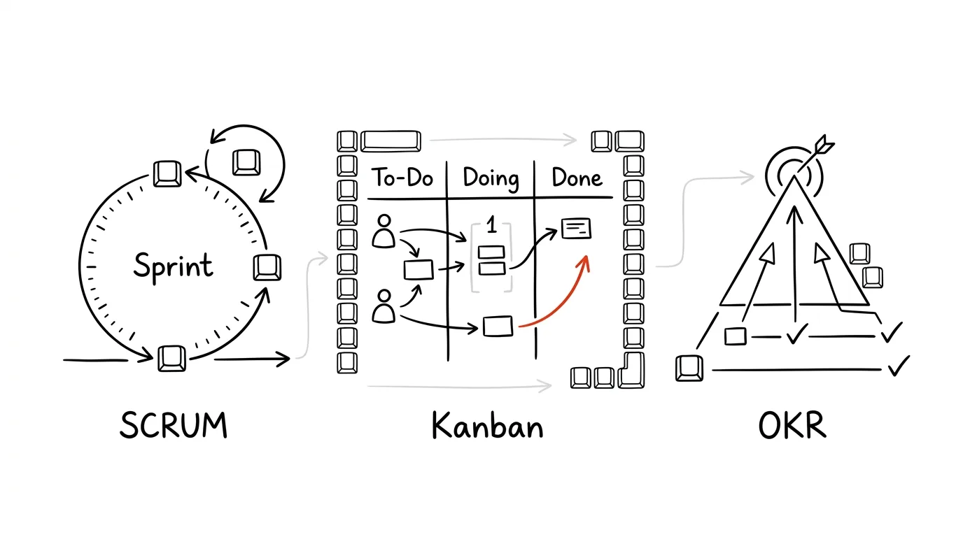 Ilustrace ke kapitole: SCRUM, Kanban a OKR pro jednotlivce