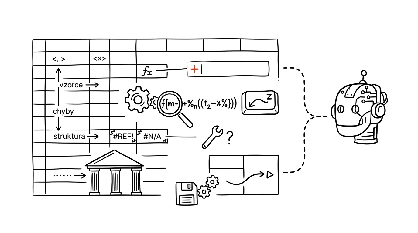 Ilustrace k článku: Excel vzorce s AI: popište je česky