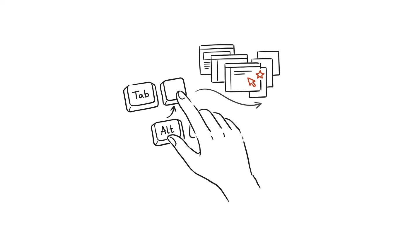 Ilustrace k článku: Alt + Tab: přepínání oken bez myši