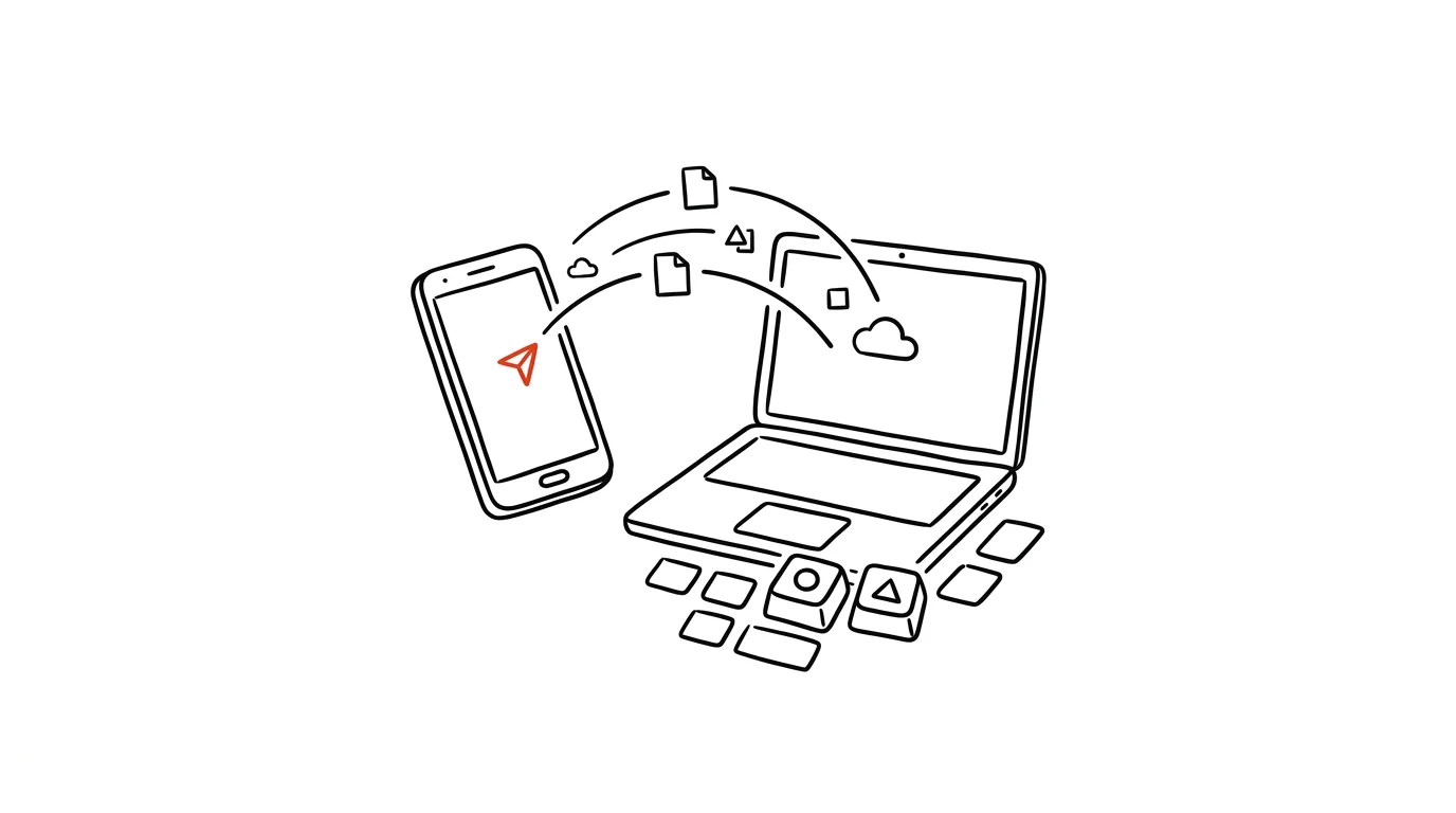 Ilustrace k článku: Quick Share: soubory z Androidu do Windows bez kabelu