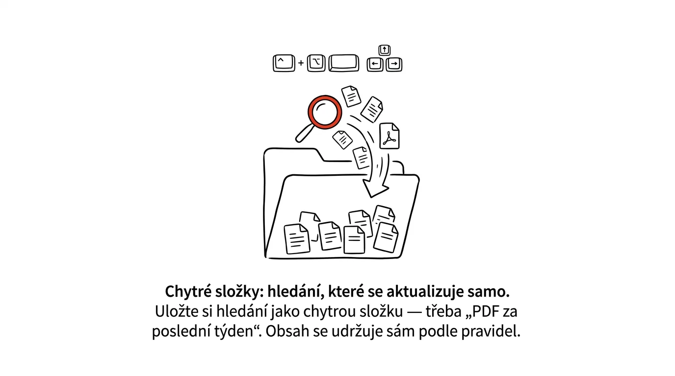 Ilustrace k článku: Chytré složky: hledání, které se aktualizuje samo