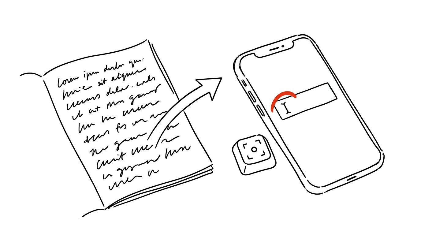 Ilustrace k článku: Text z papíru rovnou do políčka: živý text a Google Lens
