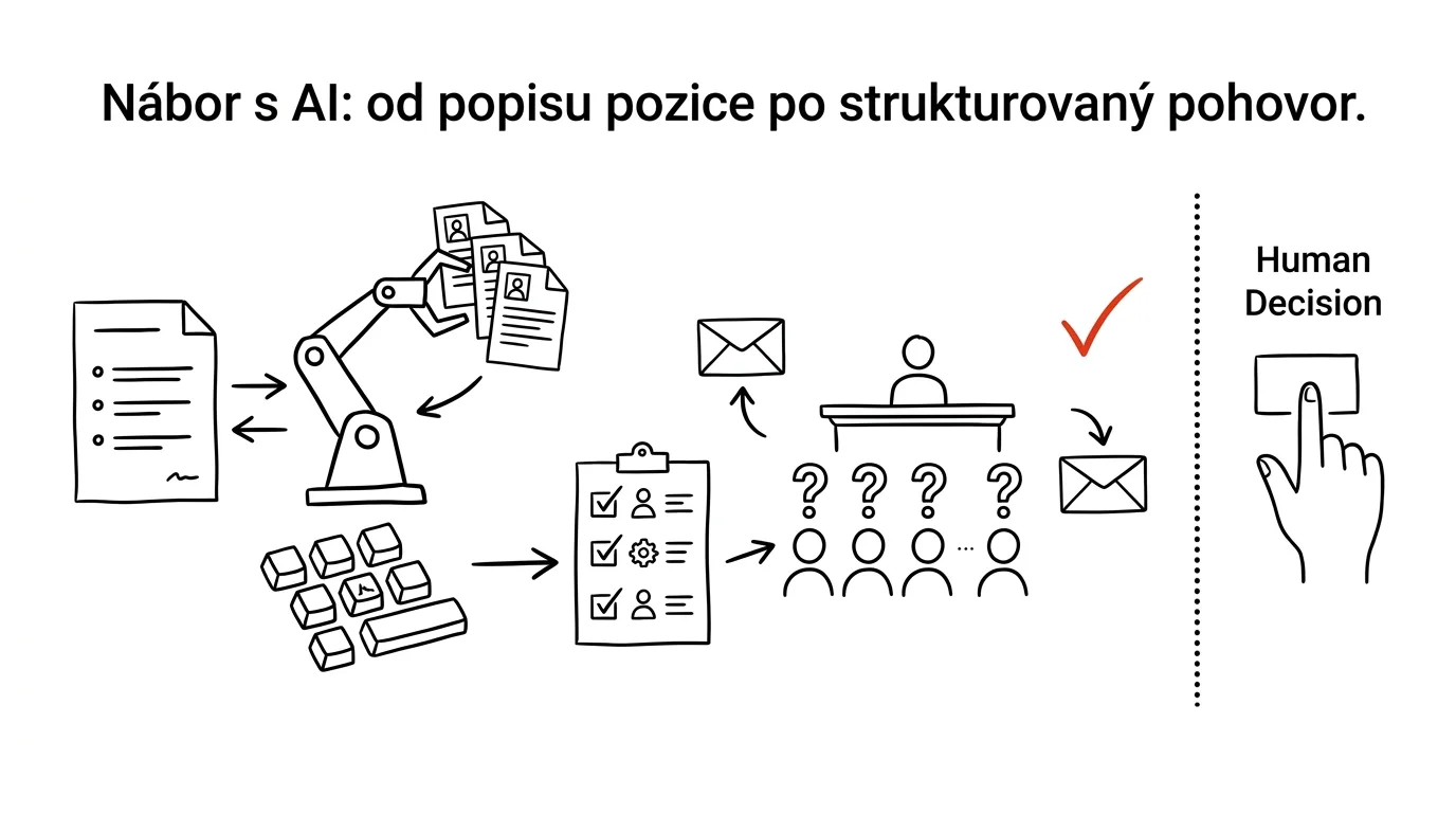 Ilustrace k článku: Nábor s AI: od popisu pozice po strukturovaný pohovor