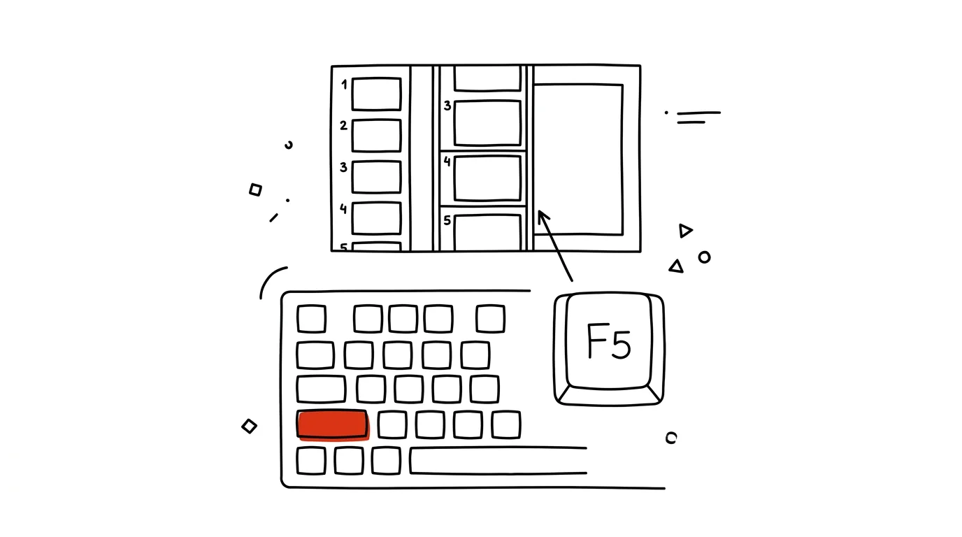 Ilustrace k článku: PowerPoint: Shift+F5 spustí prezentaci od aktuálního snímku