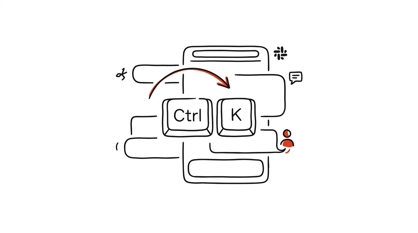 Ilustrace k článku: Slack: Ctrl+K skáče na kanál i kolegu