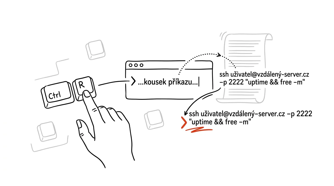 Ilustrace k článku: Ctrl+R: hledání v historii terminálu