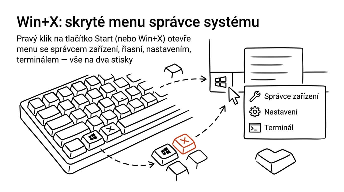 Ilustrace k článku: Win+X: skryté menu správce systému