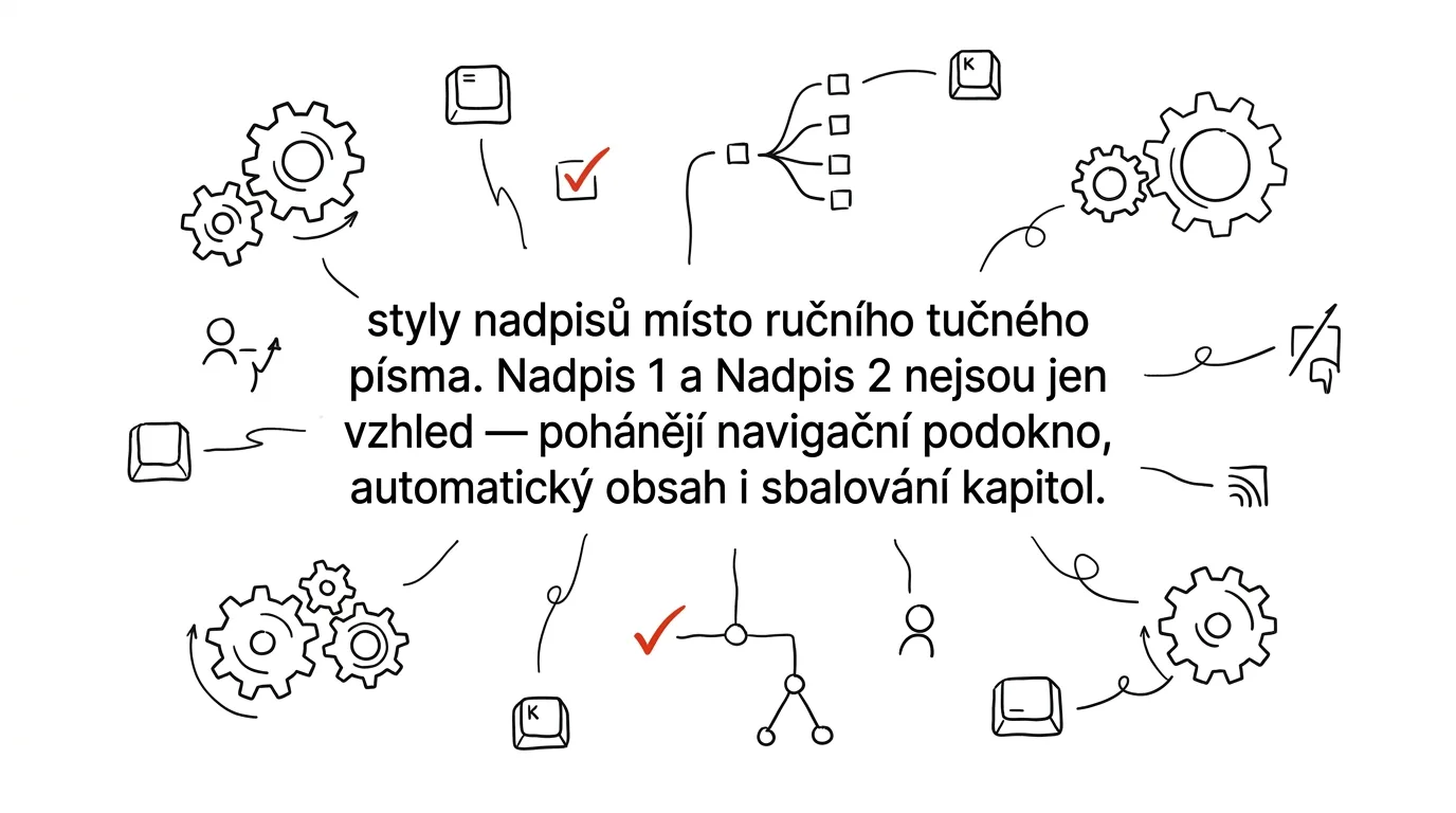 Ilustrace k článku: Word: styly nadpisů místo ručního tučného písma